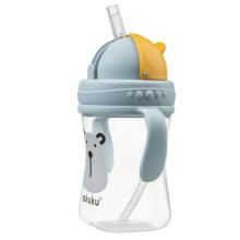 Akuku Bottle with handles Art.A0204 Pudele Krūze ar salokāmo salmiņu un ergonomiskiem rokturiem 300ml