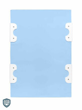 Stiffened Changing Pad with Safety System 70 CM – CLOUDS BLUE