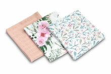 Muslin diaper 3-pack – pink