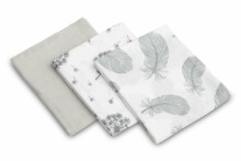 Muslin diaper 3-pack – Gray