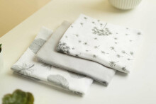 Muslin diaper 3-pack – Gray