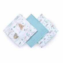 397/12 BAMBOO DIAPERS 3PCS BLUE