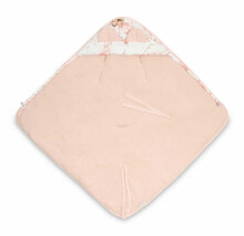 MUSLIN CARRY-COT SWADDLE BLANKET - FAIRY PINK