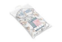 MUSLIN CARRY-COT SWADDLE BLANKET - DRAGONS JEANS