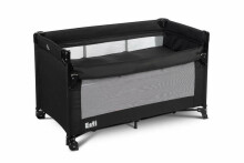 TRAVEL COT WITH BEDSIDE FUNCTION ESTI BLACK