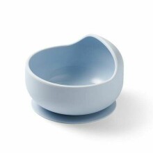 1481/01 SILICONE BOWL WITH SUCTION CUP, BLUE