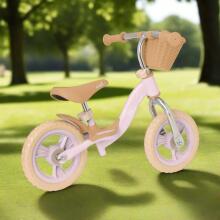 Balance Bike Art.168462 Pink Bērnu skrējritenis ar metālisko rāmi, Līdzsvara velosipēds