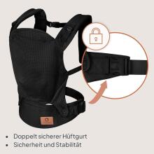 Lionelo Margareet Air Art.168464 Black Ķengursoma no 3.5 līdz 20 kg