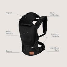 Lionelo Margareet Air Art.168464 Black Ķengursoma no 3.5 līdz 20 kg