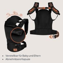 Lionelo Margareet Air Art.168464 Black Ķengursoma no 3.5 līdz 20 kg