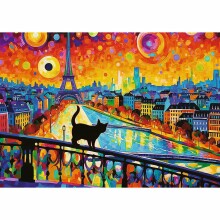 TREFL Puzle Kaķis Parīzē, 1000 gab.