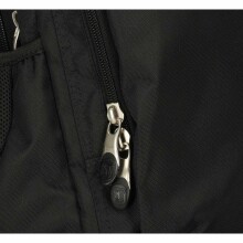 Ikonka Art.KX3757 3 compartment school backpack 18 inch Black Vintage