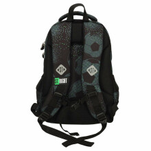 Ikonka Art.KX3759 3 compartment school backpack 15 inch Football