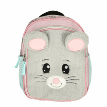 Ikonka Art.KX3768 Kindergarten backpack 10.5 inch mouse blue-grey