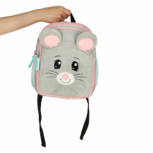 Ikonka Art.KX3768 Kindergarten backpack 10.5 inch mouse blue-grey