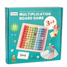 Ikonka Art.KX3987 Educational wooden multiplication table toy ko