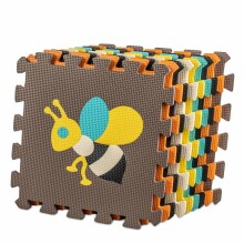 Ikonka Art.KX5208_1 Putų dėlionės kilimėlis vaikams 9 el. spalva