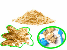Ikonka Art.KX9511_3 Kinetic sand in a box 2kg moulds beige