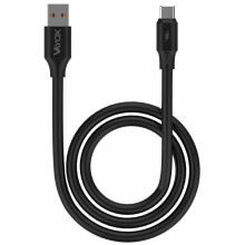 Ikonka Art.KX4240 USB-USB-C kabelis su dviem galais 120W 3A 1 m juodas