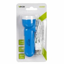 Ikonka Art.KX4276 Rechargeable 2-in-1 torch with side light