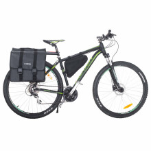 Ikonka Art.KX5071 L-BRNO dviračių bagažinės krepšys dviračio bagažinei iš dviejų pusių