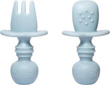 La Bebe™ Basic  Silicone Fork Art.169084 Light Beige Mīkstā silikona dakšiņa 7.8 cm,no 6 mēn