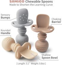 La Bebe™ Basic  Silicone Spoon Art.169087 Old Rose