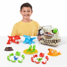 SMASHERS Dinozauru rotaļu pārsteigumu komplekts T-Rex Battle