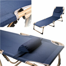 Ikonka Art.KX3909 Folding tourist field bed canada 193 cm navy blue