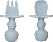 La Bebe™ Basic  Silicone Spoon Art.169239 Misty Green Mīkstā silikona karote 7.8cm,no 6 mēn