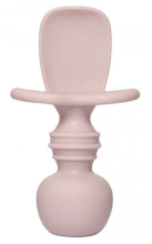 La Bebe™ Basic  Silicone Spoon Art.169239 Misty Green Mīkstā silikona karote 7.8cm,no 6 mēn