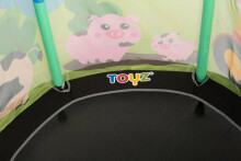 Toyz Children Trampoline Art.169643 Farm Saliekams batūts ar aizsārgtīklu