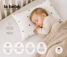 La Bebe™ Satin Art.17444 Pearl Kokvilnas spilvendrāna izmērs: 40x60cm