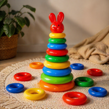 Toi Toys Rabbit Art.B-2007 Bērnu piramīda