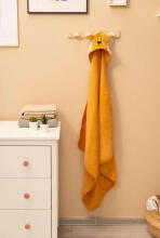 SOFT BATH TOWEL LION 90X90 YELLOW