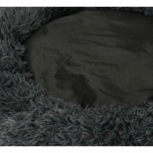 Ikonka Art.KX4105_1 Šunų lova pliušinė pagalvėlė 60cm cie pilka