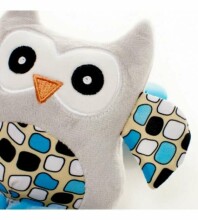 Attīstošā rotaļlieta ar pīkstuli OWL blue OB02*