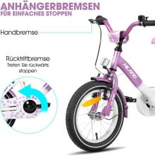 Royal Baby Kids Bike Wheels Collas 12'  Art.17842 Violet  Children's two-wheeled bicycle with additional wheels