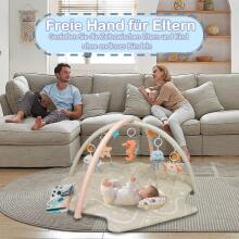 Suihuooo Baby Play Arch Ocean Shell Theme Play Mat Baby Art.17847 Bērnu attīstošais paklājiņš 2 vienā