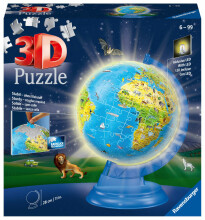 "RAVENSBURGER 3D puzle ""Light Up Childrens Globe"", 180 gab., 11288"