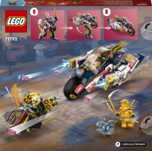71792 LEGO® NINJAGO® Sora pārveidojamais motocikla sacīkšu robots