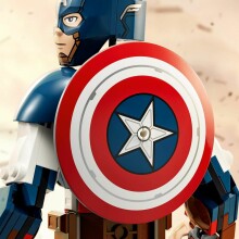 76258 LEGO® Super Heroes Marvel Būvējama Kapteiņa Amerikas figūra