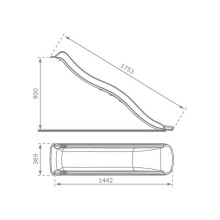 Tumedat rohelist värvi liumägi, 175 cm