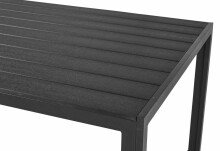 Āra galds "Valencia", 150x90 cm, melns
