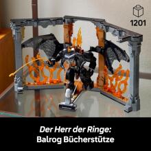 Lego Icons The Lord of the Rings Art.10367 Подставка для книг в виде Балрога — украшение для книжной полки своими руками с мини-фигуркой
