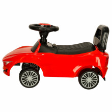Ikonka Art.KX4411_2 Vaikiškas vežimėlis automobilis su garsu ir šviesomis raudonas