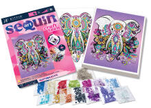 KITFIX DIY „Sequin Art Teen“ rinkinys „Dramblys“