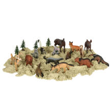 Ikonka Art.KX3501_3 Figures zoo animals set of 19 el.