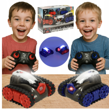Bebe Basic Art.KX3671 R/C Big Set for 2 players Remote Controlled Tank REVOLT TG1004T Battle Tanks Laser Duel 2.4GHz LED Sound Effects Off-Road