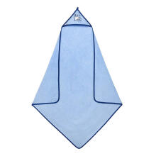 A0663 TERRY BATH TOWEL HOODED BLUE